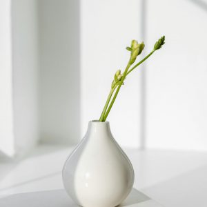 Textured White Vase